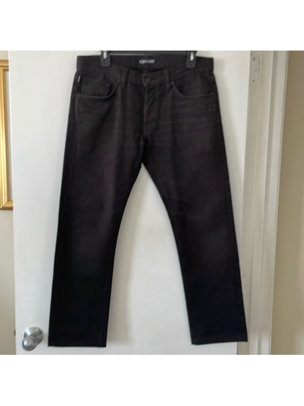 Tom Ford Men's Straight Jeans in Black